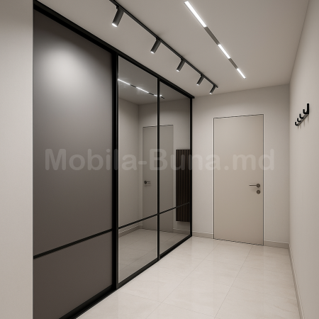 Раздвижные двери купе для встроенного шкафа в спальне 